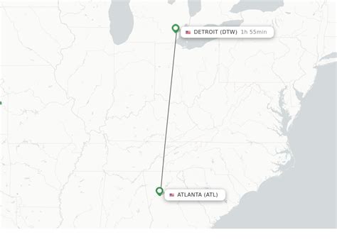 The average price found was around $61, however the best flight deal found in the last week was $37 (a Frontier flight from Atlanta to Detroit). Yes. Over 20 direct flights from Atlanta to Detroit were found in the last week, with better deals found between $100 and $60. $100 is the best price for last minute Atlanta to Detroit flights..