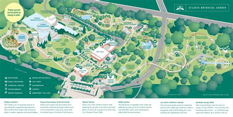 Atlanta Botanical Garden Atlanta Garden Map