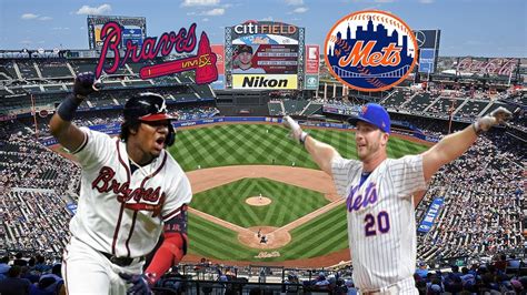 Atlanta Braves and New York Mets play in game 2 of series