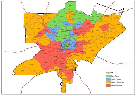Atlanta Zip Code Map Printable Printable Maps