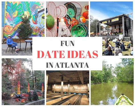 Atlanta date ideas. Stick with a cheap at-home date, or go for one of these cute, romantic and creative ideas. Whether it's your first date or your 50th, use these inspired date-night suggestions to shake things up. 