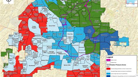 Atlanta gentrification map 2021.  A gentrification vulnerability score for each census...