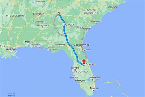 The total driving distance from Atlanta, GA to Orlando, FL is 439 miles or 707 kilometers. The total straight line flight distance from Atlanta, GA to Orlando, FL is 401 miles. This is equivalent to 645 kilometers or 348 nautical miles. Your trip begins in Atlanta, Georgia. It ends in Orlando, Florida.. 