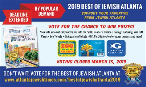 Atlanta jewish times best of.  Voting Closes March 15.  The Atlanta Jewi...