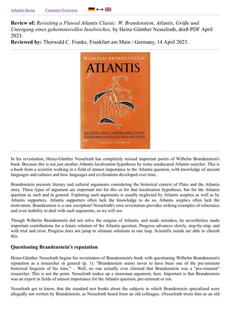 Atlantis, grösse und untergang eines geheimnisvollen inselreiches. - 1998 dodge stratus repair manual free.