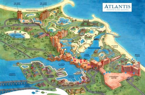 Atlantis resort location map. Hours for Atlantis Pools, Beaches, and Cabanas. March 2024 - October 2024: 9am – 7 pm. Sunlight permitting: Royal Baths Pool , Cascades Pool and Cove Pools will remain open until sundown, as late as 8pm. 