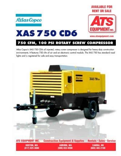 Atlas copco xas 750 cd6 manual. - Manual de epson sx105 en línea.
