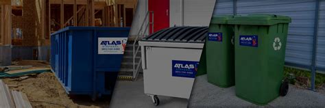 Atlas disposal. Atlas Disposal provides a variety of waste removal dumpster sizes to meet the ever-changing needs of our commercial customers in the greater Sacramento, California and Salt Lake City, Utah areas. 