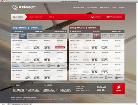 Atlasjet website