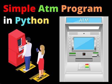 Atm banking system project in python.  The program simulates basic ATM operations such as user...