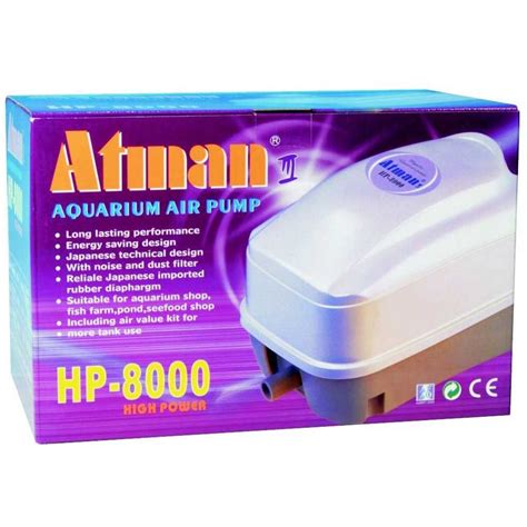 Atman HP Series Air Pump HP-8000 Shrimp Fish Freshwater …