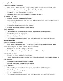 Atmosphere Riddles Answer Key