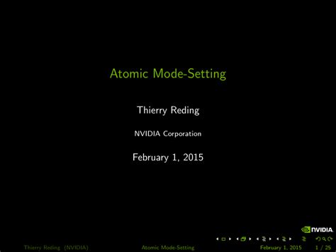 Atomic Mode-Setting - FOSDEM