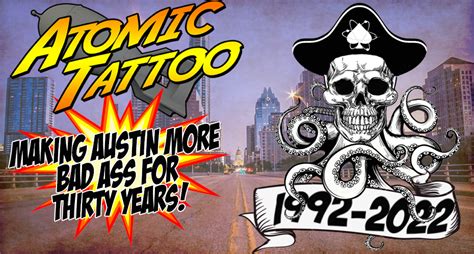 Atomic tattoo austin. Hey everyone, 26 yr old male interested in getting my first tattoo and I have no idea where to begin. I was hoping to get recommendations on artists here in Austin. My brother had his done at Electric 13 many years ago. I’m not sure if these posts are allowed here, but thought I’d give it a shot. Thanks! 