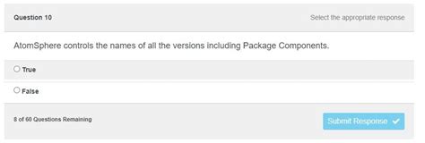 Atomsphere internally controls all the versioning including package components.  And...