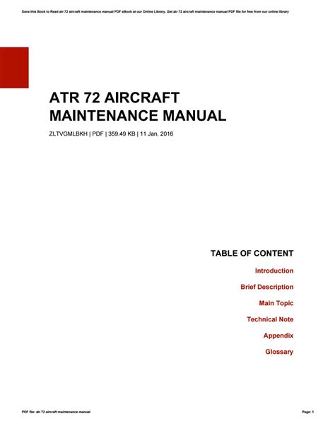 Atr 72 aircraft maintenance manual download. - Yanmar 6cxm gte gte2 marine diesel engine repair manual.