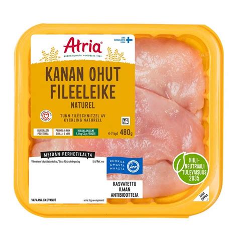 Atria Perhetilan kanan ohut fileeleike naturel - Oda