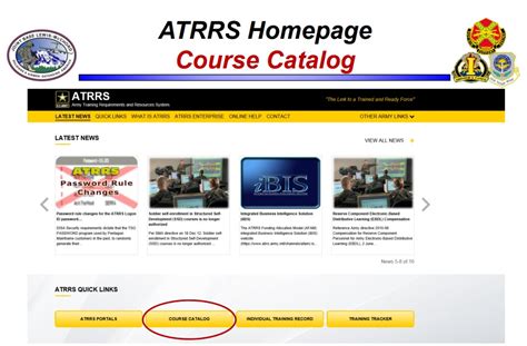 Atrrs log in. Jul 28, 2023 · Here’s a step-by-step guide on how to find courses on ATRRS: Log in to ATRRS using your CAC as described in the previous section. On the ATRRS home page, locate the “Self-Development” tab, which will provide access to self-paced courses. Under the “Self-Development” tab, you will find various categories of courses. 