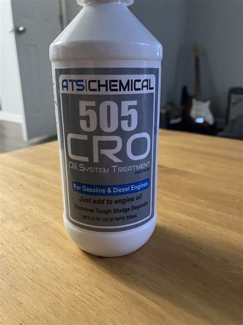 Ats 505 cro. For the past few decades I've always used Seafoam roughly every 15k miles in the fuel tank, oil and intake. But recently I've been informed that I need to switch to a cleaner that uses PEA. I'm curious what products you all use and how frequently you use them. Currently I'm thinking every 15k miles using ATS Chemical 505 CRF/O for fuel and oil ... 