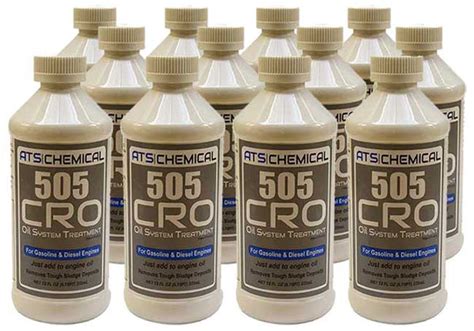 ATS 505CRO increases engine performance while reducing engine oil consumption all within a 5-15 minute cleaning. For use in gasoline & diesel engines. Share 1 Case of 505CRO includes 12 Treatments. Orders are shipped FedEx and cannot be shipped to P.O. Boxes..
