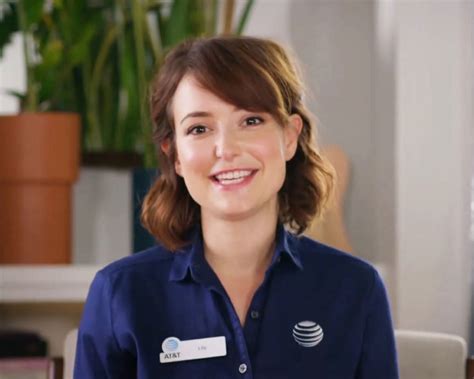 The AT&T chick (real name Milana Vayntrub) delivered an
