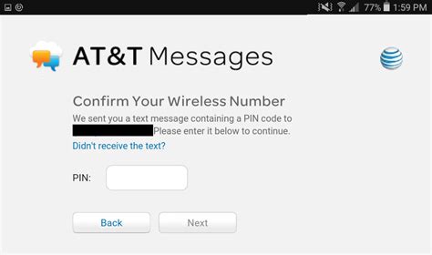 Tap AT&T Messages Backup & Sync. If AT&T Messages Back & Sync is not enabled, tap Turn It On. Note: To stop AT&T Messages Backup & Sync from storing messages on the cloud, visit AT&T Messages Backup & Sync. If prompted, enter your 10-digit mobile phone number, confirm, and then tap Continue.