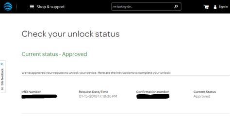 Got my unlock code from Att. Here is the timeline. Feb 5: Received mu device Feb 5: Submitted a device unlock to att Feb 5: received email from att. Confirmed request as stated in the email but confirmation link is broken. Status of request is PENDING "Request put on a pause".. 