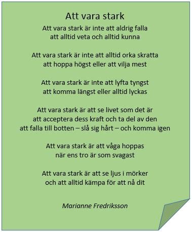 Att vara stark