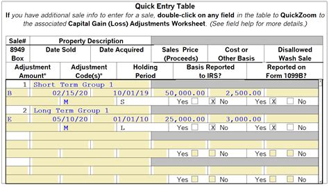 Attach a summary to the Schedule D and Form 8949 in ProSeries