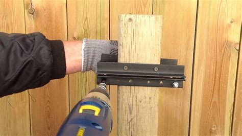 Attaching a ReciProMate to a 4x4 post using a power drill YouTube