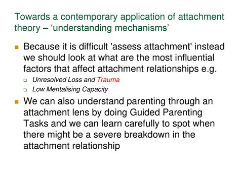 Attachment Theory and Mentalizing - University College London