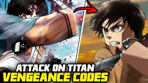 Attack on Titan Vengeance codes in Roblox Free loot boxes and gold September 2022 