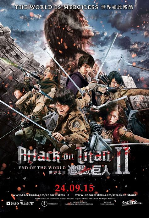 Attack on titan film series. Topline. The final episode of the wildly popular anime series “Attack on Titan” will air Saturday, marking the end of a 10-year run characterized by top-tier animation and a tragic storyline ... 