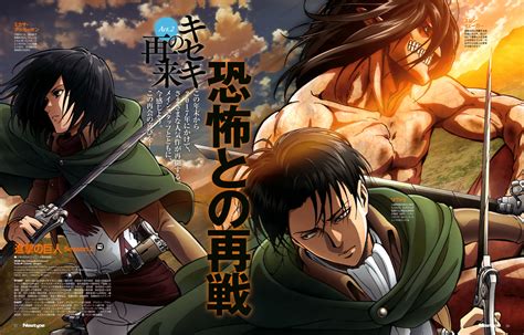 Attack on titan season 2. Attack on Titan. Season 2. Ever since the day the Colossal Titan appeared and destroyed the peace and dreams of humanity, Eren Jaeger’s endless fight continues… After … 