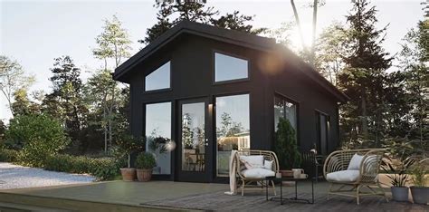 Attefallshus på berg