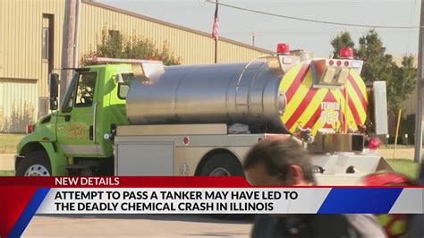 Attempt to pass a tanker may have led to the deadly chemical crash in Illinois, official says