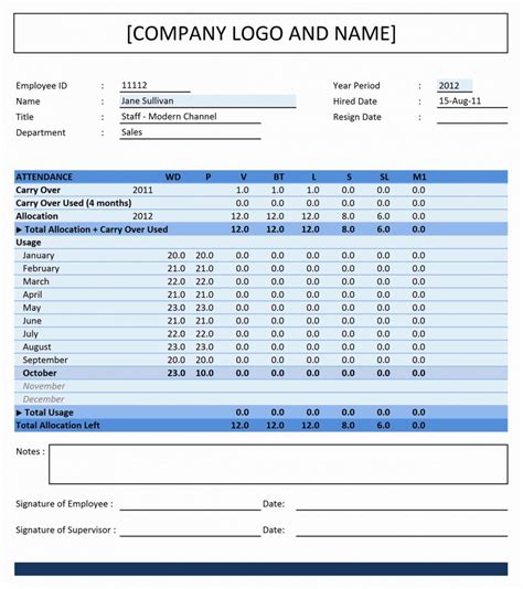 Attendance Point System Spreadsheet regarding Employee Point System