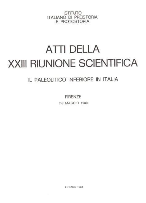 Atti della xxiii riunione scientifica: il paleolitico inferiore in italia, firenze, 7 9 maggio 1980. - The condominium bluebook 14th edition for california.