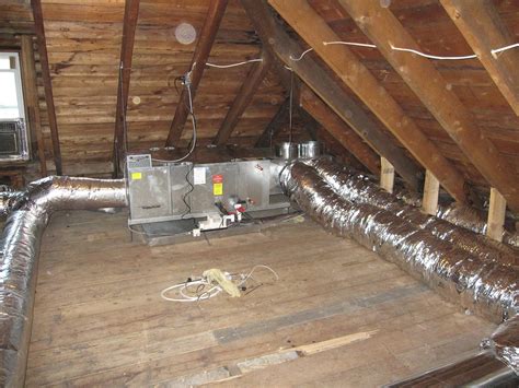 Attic air conditioner. Mar 29, 2021 · The attic needs a balanced ventilation system with as much air entering through the intake vents as leaves through the exhaust vents. Ideally, the intake vents are installed along the edges of the roof, at the lowest point in the attic, in the soffits. The exhaust vents are installed along the ridge, the highest point of the attic. 