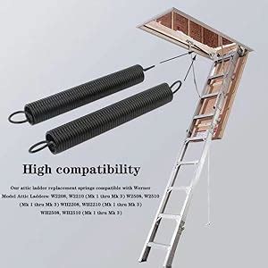 Attic ladder spring replacement kit.  Werner 56-1 Attic Ladder Spring Replacement Kit o...