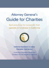 Attorney generals guide for charities by california attorney generals charitable trusts section. - Analytic geometry study guide and key.