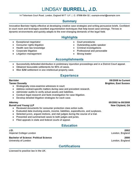 Attorney resume. Download our free guide and template. An Attorney should have a resume to the point with the strongest skills shown (negotiation, case management, legal research). Showcasing the number of cases won, how much you earned for the organization, and how many cases you can handle at one time is a great way to show your measurable achievements. 