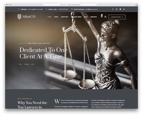 Attorney website design. The Top Attorney Website Designs. 1. The Cochran Firm. This law firm website wants to hear from the viewers. They have their contact information, business hours, and social media icons all at the top of the page. Along with at the bottom of the page, making it easy to connect with them. 