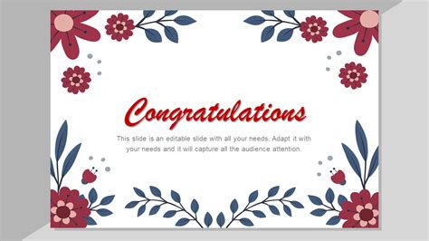 Attractive Editable Congratulation Powerpoint Templates Free Download