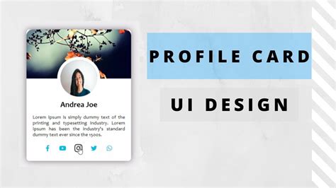 Attractive Profile Card UI Design Using CSS & HTML Coding Snow