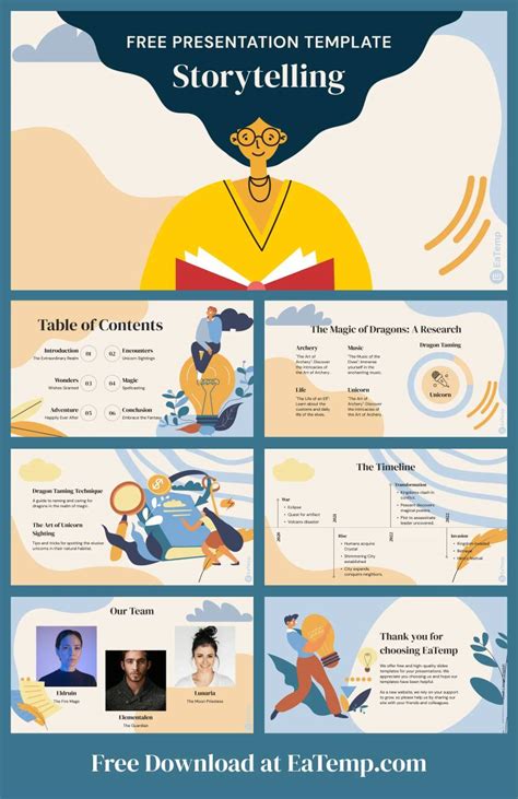 Attractive Storytelling Presentation Template Design