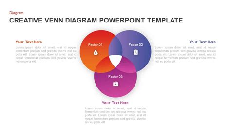 Attractive Venn Diagram PowerPoint Template Free Download