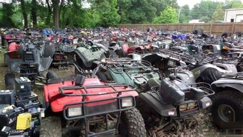 Atv junkyard. Premier. $249 USD For those who plan to buy multiple vehicles on a regular basis. Clean, Used and Salvage Motorcycles, ATVs and Other Powersports for Sale in 100% online auctions. Buy clean title & salvage used and repairable motorcycles, exotic cars, ATVs, boats, jets skis, RVS & more through CrashedToys - 615 SO. 51ST AVENUE, PHOENIX, ARIZONA ... 