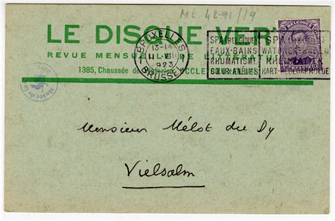 Au temps du Disque Vert - Lettres à Franz Hellens 1922-1934