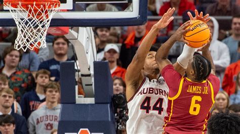 Auburn controls USC 91-75 in Bronny James’ first road game